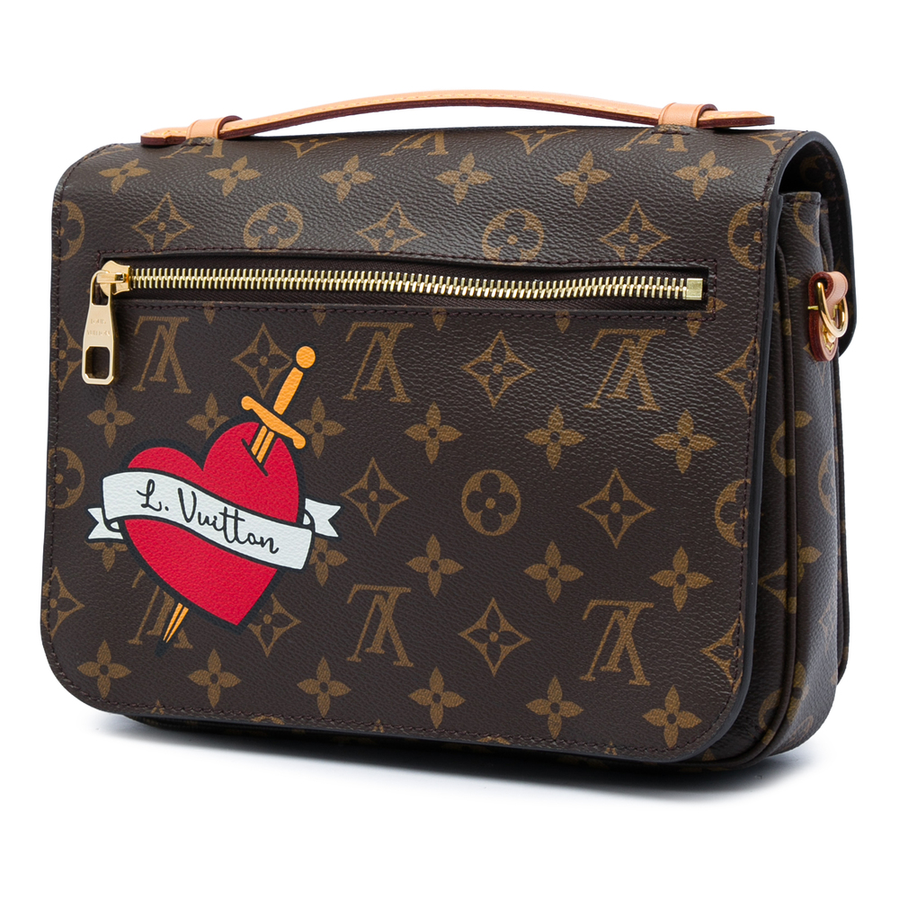 Pre-Loved Louis Vuitton Monogram Patches Pochette Metis - Picture 2 of 5